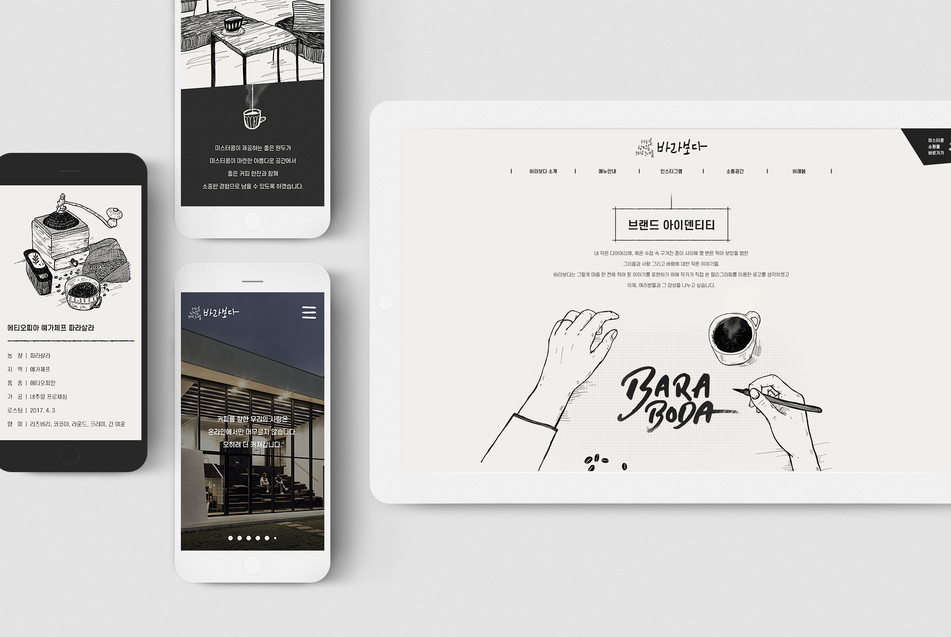 바라보다 디스플레이